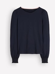 Boden Smocked Cuff Supersoft Top - 5суретінің 5 суреті