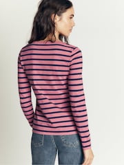 Boden Pink Olivia Long Sleeve Breton - Image 3 of 6