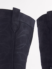 Navy Forever Comfort® Stitched Detail Western Boots - Image 4 of 5