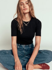 Boden Ribbed Cotton T-Shirt - 6的图像1｝
