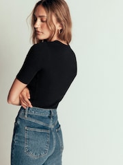 Boden Ribbed Cotton T-Shirt - 6的图像3｝