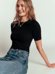 Boden Ribbed Cotton T-Shirt - 6的图像5｝