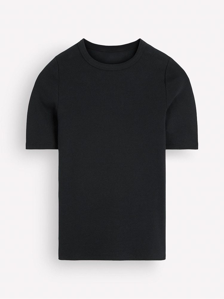 Boden Ribbed Cotton T-Shirt - 6的图像6｝