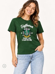 Brand Threads Harry Potter Adults Slytherin T-Shirt - תמונה 1 מתוך 2
