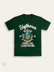 Brand Threads Harry Potter Adults Slytherin T-Shirt - תמונה 2 מתוך 2