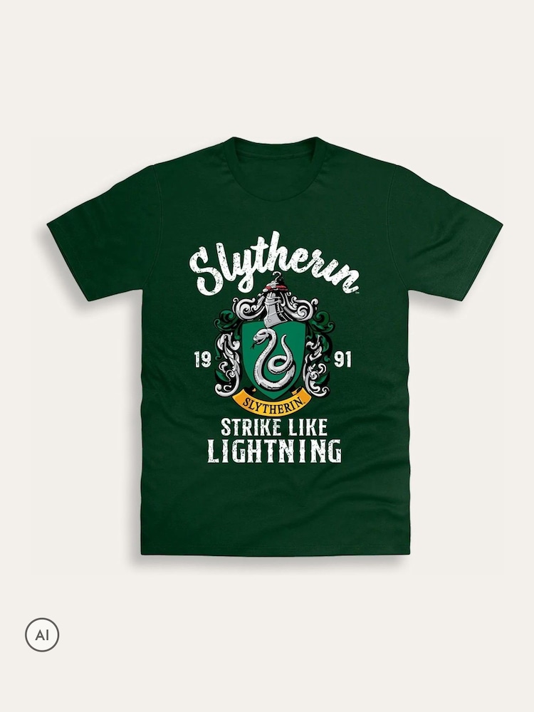 Brand Threads Harry Potter Adults Slytherin T-Shirt - תמונה 2 מתוך 2 Brand Threads Harry Potter Adults Slytherin T-Shirt - תמונה 2 מתוך 2