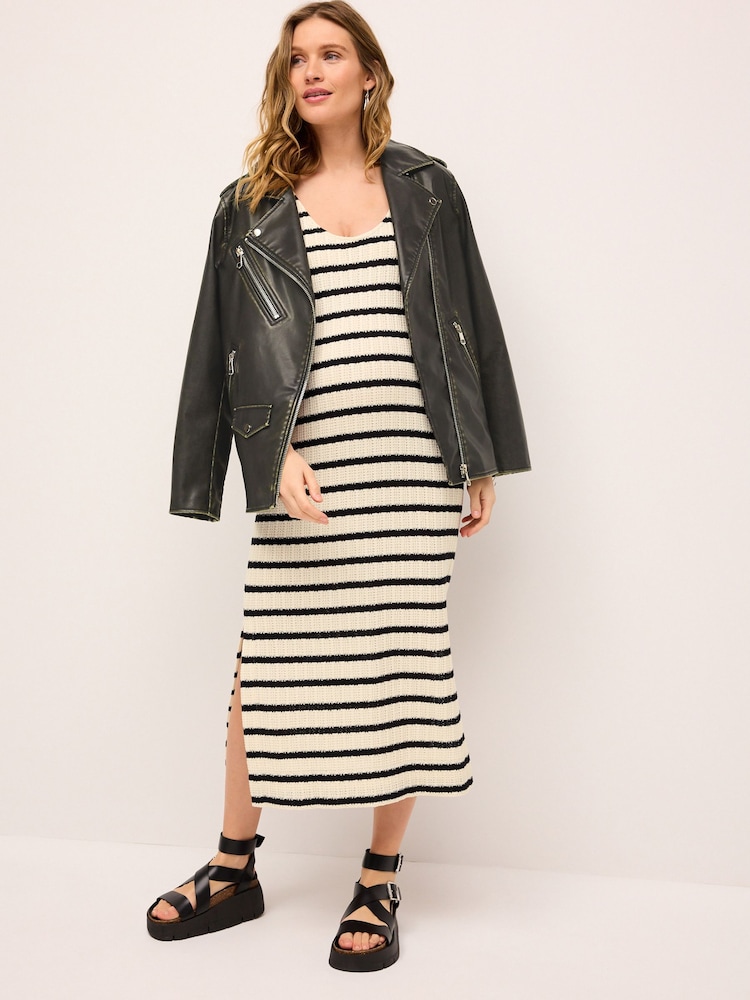 Stripe Maternity Knitted Dress - Image 2 of 7