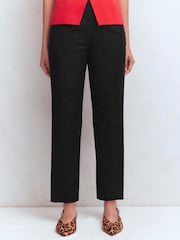 Boden Black Slim Leg Cotton Trousers - Image 3 of 6