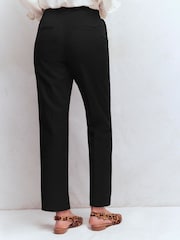 Boden Black Slim Leg Cotton Trousers - Image 4 of 6