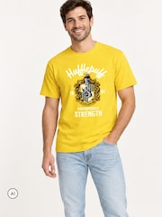 Brand Threads Harry Potter Adults Hufflepuff T-Shirt - תמונה 2 מתוך 4