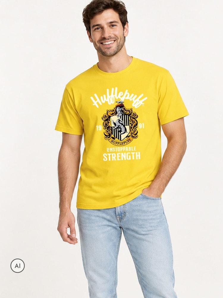 Brand Threads Harry Potter Adults Hufflepuff T-Shirt - תמונה 2 מתוך 4 Brand Threads Harry Potter Adults Hufflepuff T-Shirt - תמונה 2 מתוך 4