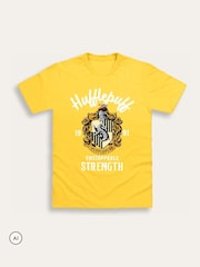 Brand Threads Harry Potter Adults Hufflepuff T-Shirt - תמונה 4 מתוך 4