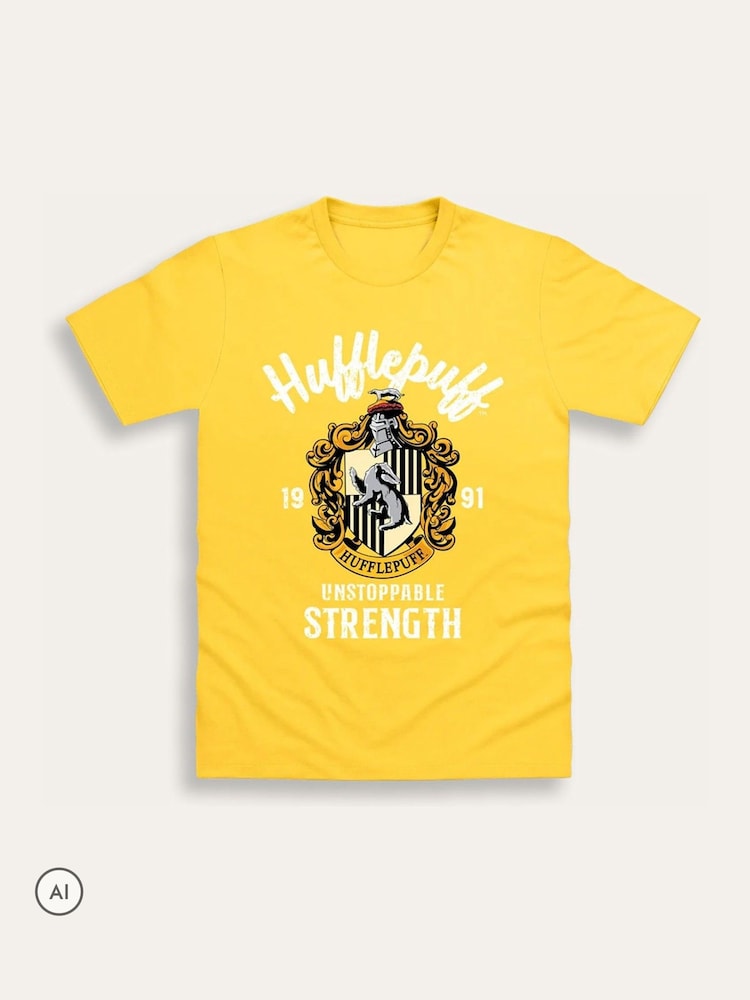Brand Threads Harry Potter Adults Hufflepuff T-Shirt - תמונה 4 מתוך 4 Brand Threads Harry Potter Adults Hufflepuff T-Shirt - תמונה 4 מתוך 4