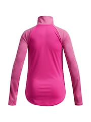 Under Armour Pink Tech Graphic 1/2 Zip Sweatshirt - Image 2 of 2