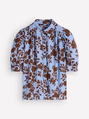 Boden Blue Penelope Viscose Top - Image 6 of 6