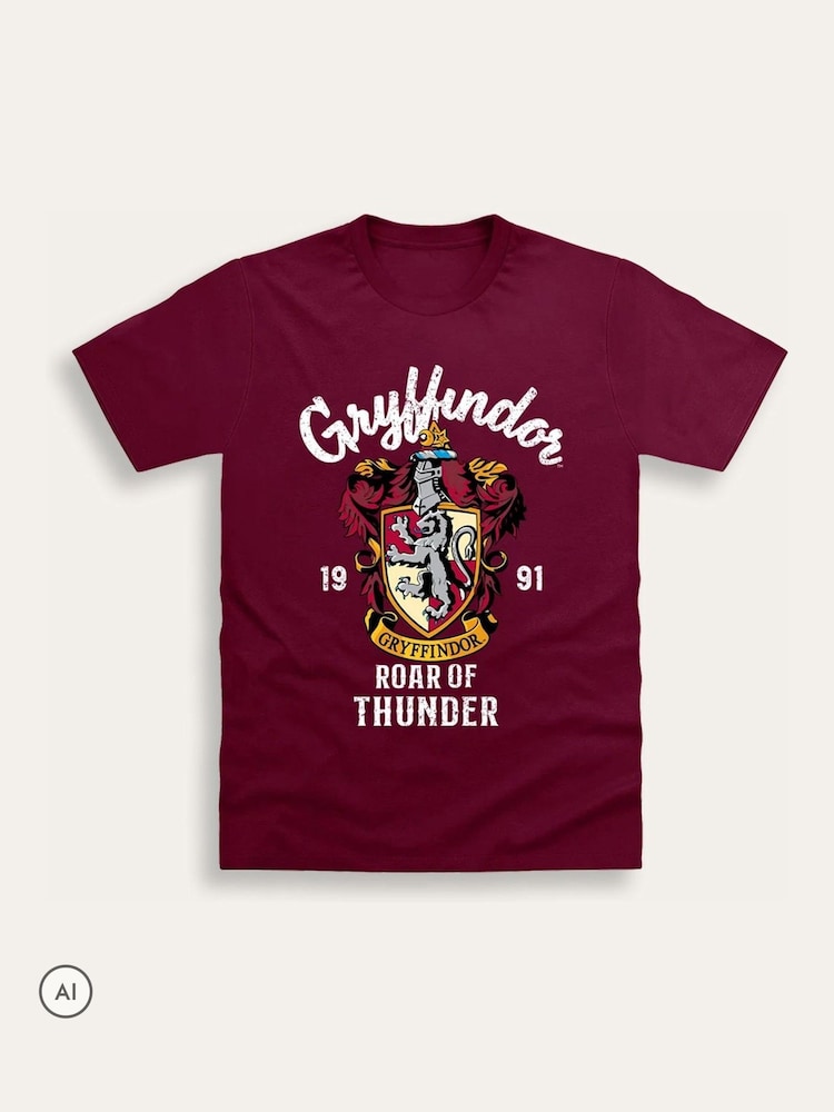 Brand Threads Harry Potter Adults Gryffindor T-Shirt - תמונה 2 מתוך 2 Brand Threads Harry Potter Adults Gryffindor T-Shirt - תמונה 2 מתוך 2