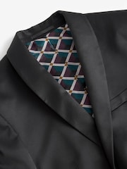 Black Satin Tuxedo Jacket - Image 7 of 10