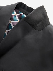 Black Satin Tuxedo Jacket - Image 8 of 10