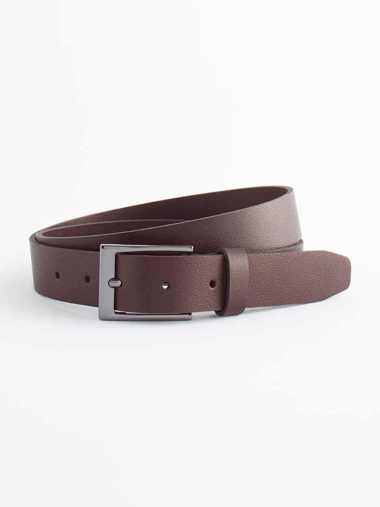 Brown Leather Follicle Detail Belt - Image 2 of 3