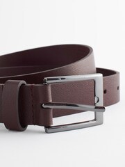 Brown Leather Follicle Detail Belt - Image 3 of 3