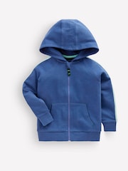 Boden Blue Tape Detail Zip-Through Hoodie - Image 1 of 3