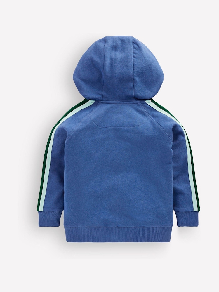 Boden Blue Tape Detail Zip-Through Hoodie - Image 2 of 3