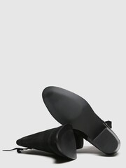 Schuh Black Cara Suede Side Zip Boots - Image 3 of 4