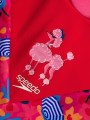 Speedo Pink Girls Full Coverage All-In-One Sunsafe Suit - Image 3 of 4