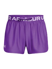 Under Armour Purple Girls Youth Play Up Shorts - Image 1 of 3
