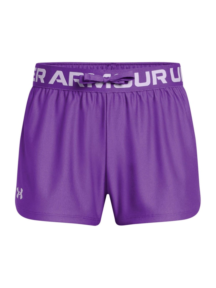 Under Armour Purple Girls Youth Play Up Shorts - Image 1 of 3