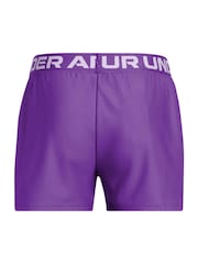 Under Armour Purple Girls Youth Play Up Shorts - Image 2 of 3
