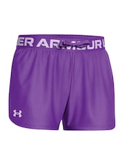 Under Armour Purple Girls Youth Play Up Shorts - Image 3 of 3