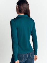 Boden Blue Supersoft Open Collar Shirt - Image 2 of 4