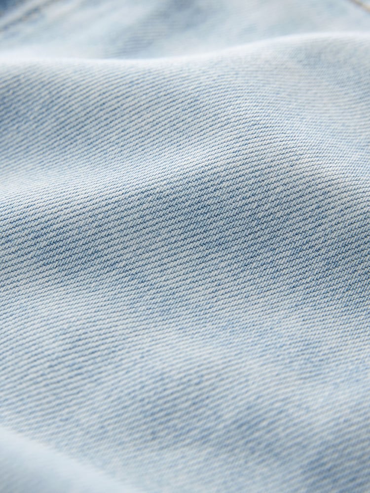 Bleach Wash 100% Cotton Palazzo Wide Leg Jeans - Image 7 of 7