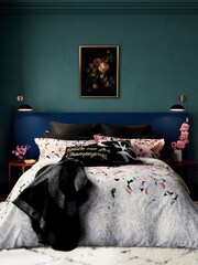 Ted Baker Pink 100% Cotton Paisley Duvet Cover and Pillowcase Set - Image 1 of 4