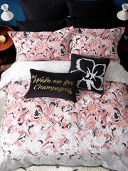 Ted Baker Pink 100% Cotton Paisley Duvet Cover and Pillowcase Set - Image 3 of 4