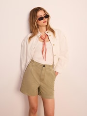 Mint Velvet White Lace Trim Denim Jacket - Image 5 of 8