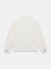 Mint Velvet White Lace Trim Denim Jacket - Image 8 of 8