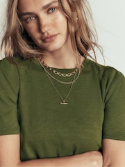 Boden Green Sophie Puff Sleeve T-Shirt - Image 2 of 6