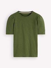 Boden Green Sophie Puff Sleeve T-Shirt - Image 6 of 6