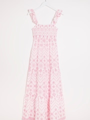 Figleaves Pink	Frida Embroidered Maxi Beach Dress - Image 5 of 5