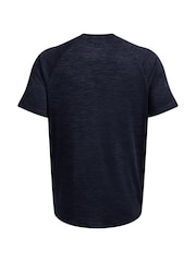 Under Armour Blue Tech Textured T-Shirt - Image 8 of 8