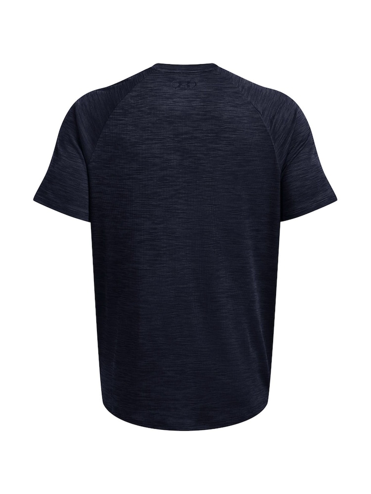 Under Armour Blue Tech Textured T-Shirt - Image 8 of 8