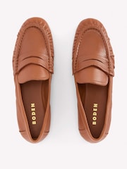 Boden Brown Super Soft Flexi Loafers - Image 4 of 5