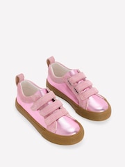 Boden Pink Velcro Low Top - Image 2 of 3