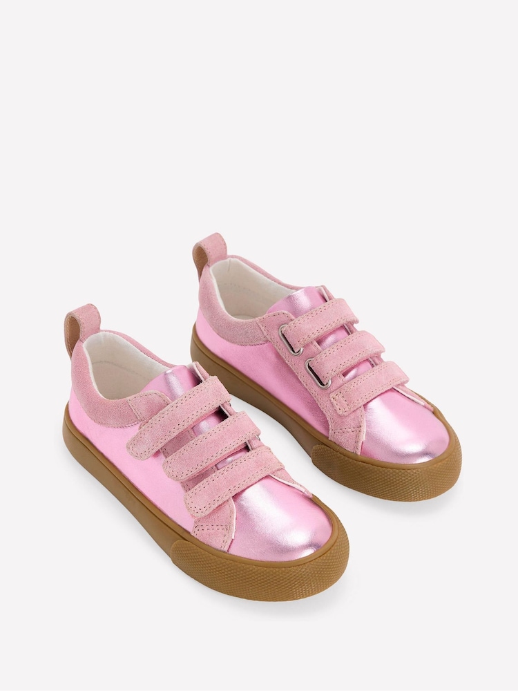 Boden Pink Velcro Low Top - Image 2 of 3