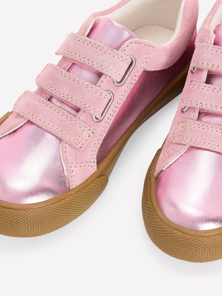 Boden Pink Velcro Low Top - Image 3 of 3