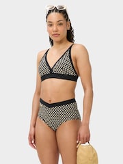 Sweaty Betty Brown Wrap Front High Waist Bikini Briefs - Image 1 of 1