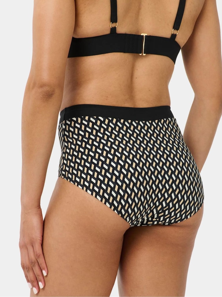 Sweaty Betty Brown Wrap Front High Waist Bikini Briefs - Image 2 of 6