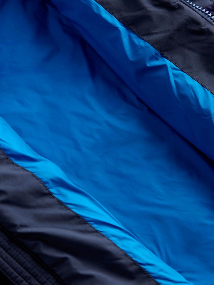 Boden Blue Quilted Borg Jacket - Image 5 of 5